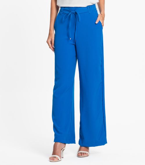 Calça Feminina Em Crepe Light Endless Azul