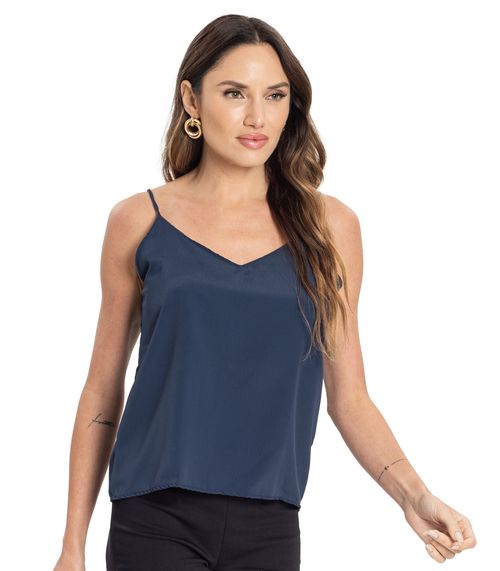 Blusa de Alça Feminina Endless Azul