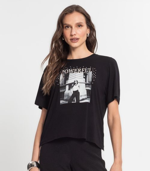 Camiseta Feminina Endless Preto