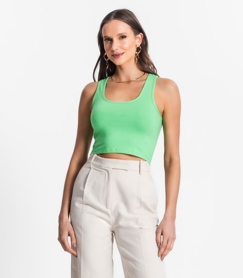 Regata De Cotton Leve Feminino Endless Verde