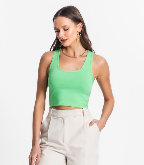 Regata De Cotton Leve Feminino Endless Verde