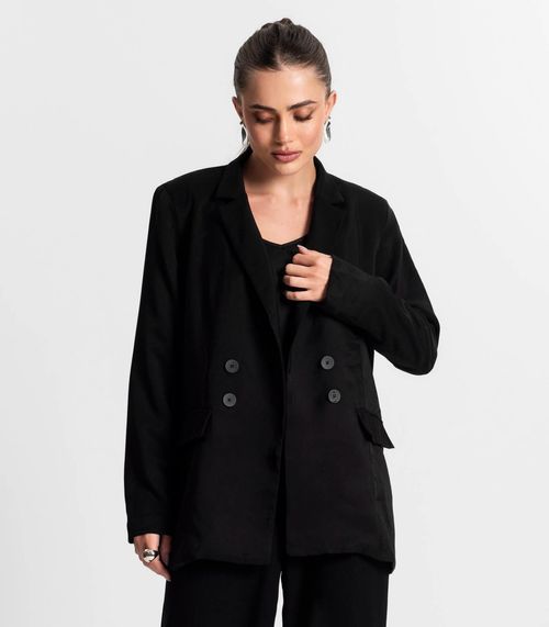 Blazer Feminino Alfaiataria Endless Preto