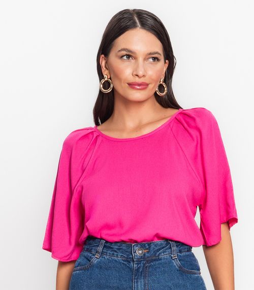 Blusa Feminina Viscose Creponada Endless Rosa