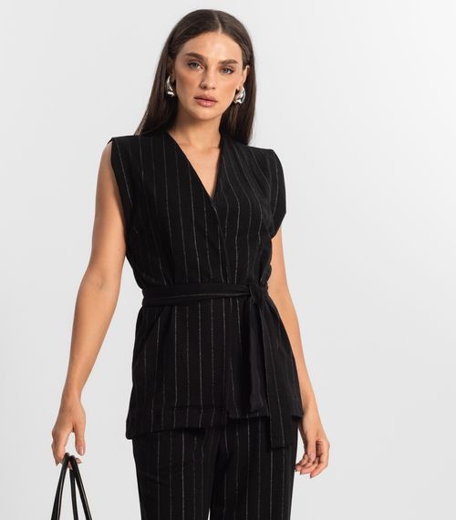 Colete Feminino de Molecotton Endless Preto
