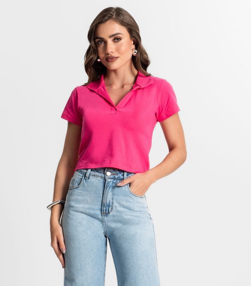 Blusa Feminina Manga Curta Endless Rosa