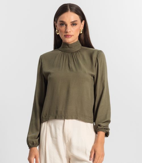 Blusa Viscose Manga Longa Endless Verde