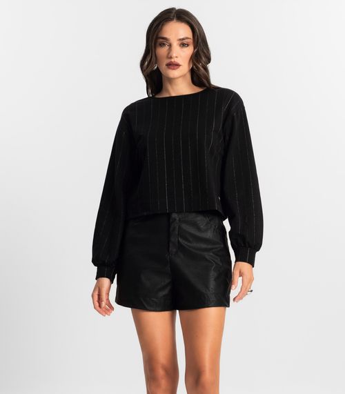 Blusão Feminino de Molecotton Endless Preto
