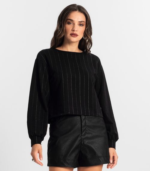 Blusão Feminino de Molecotton Endless Preto