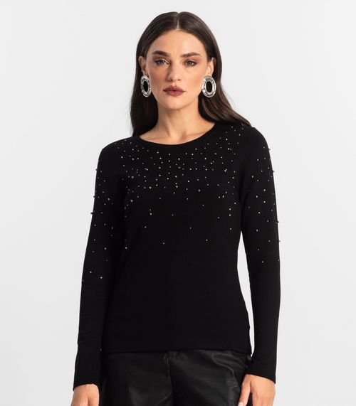 Blusa Feminina Manga Longa Endless Preto