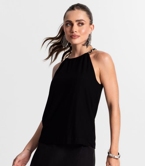 Blusa De Alça Feminina Endless Preto