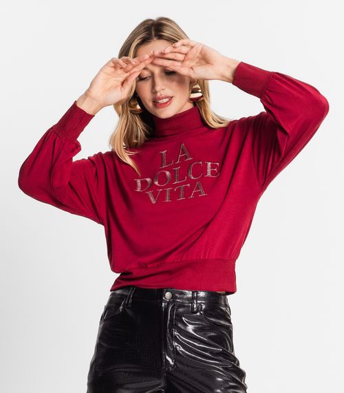 Blusão Feminino Gola Alta Endless Vermelho