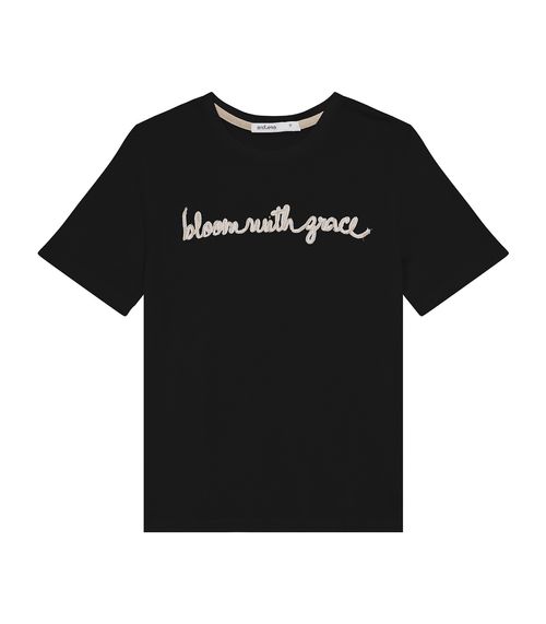 Camiseta De Visco Tricot Feminina Endless Preto