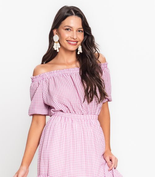 Vestido Longo Em Air Flow Endless Roxo