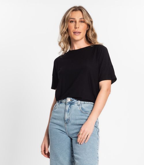 Blusa Feminina Em Viscose Endless Preto