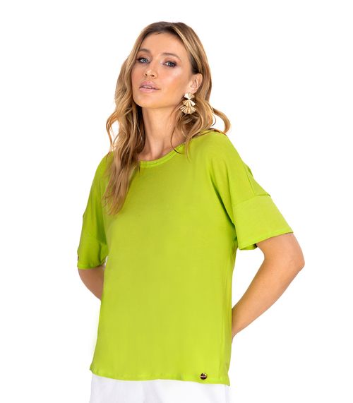 Blusa Feminina Em Viscose Endless Verde