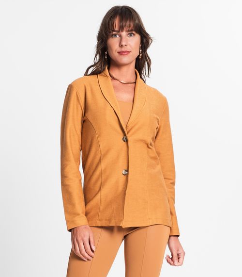 Blazer Feminino Em Moletinho Endless Marrom