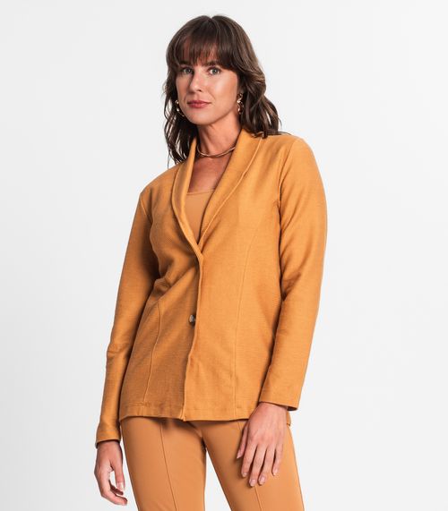 Blazer Feminino Em Moletinho Endless Marrom