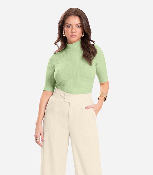 Blusa Feminina Gola Alta Endles Verde