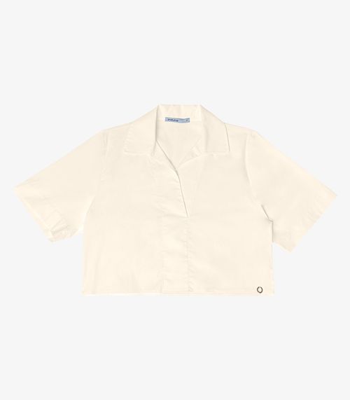Camisa Cropped Endless Bege