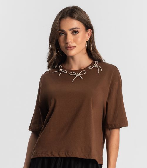 Camiseta Feminina Endless Marrom