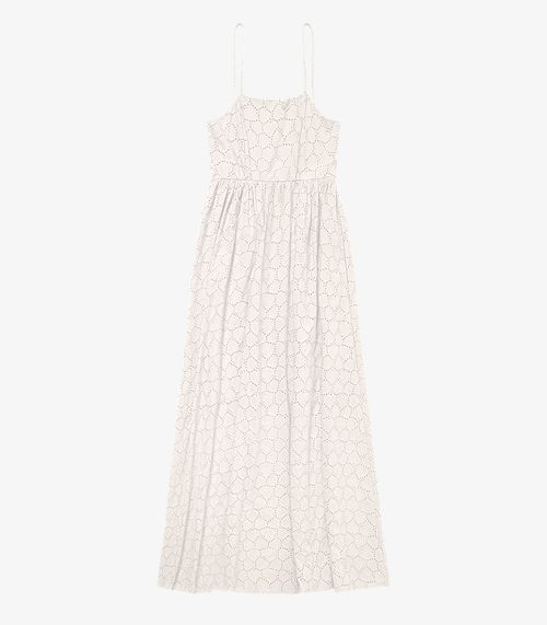 Vestido Midi Feminino Em Laise Endless Bege