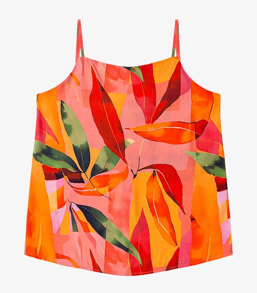 Blusa De Alça Feminina Estampada Endless Rosa