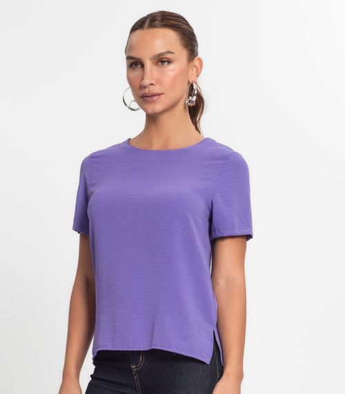 Blusa Feminina Manga Curta Endless Roxo