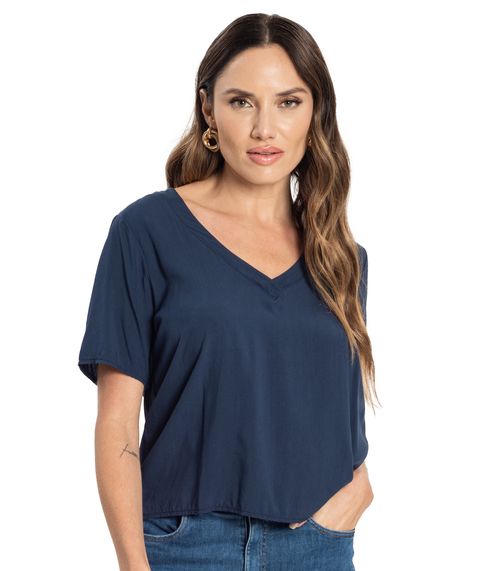 Blusa Feminina Viscose Endless Azul