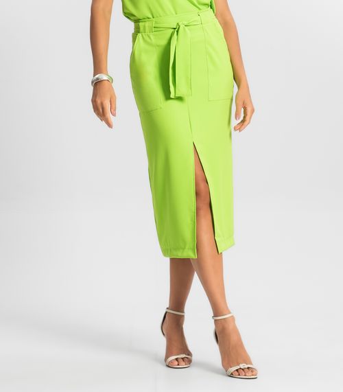 Saia Feminina Midi Endless Verde