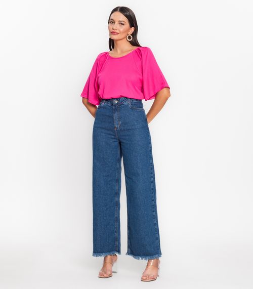 Blusa Feminina Viscose Creponada Endless Rosa