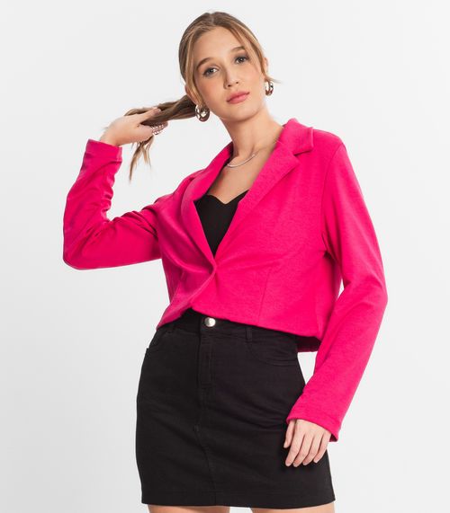 Blazer Cropped Feminino Endless Rosa