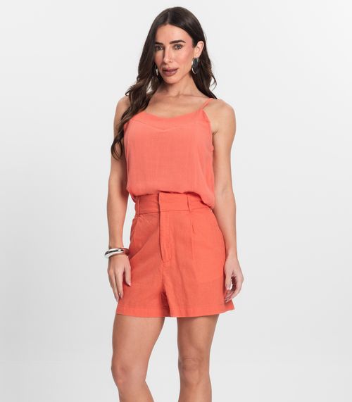 Shorts de Linho Feminino Endless Rosa