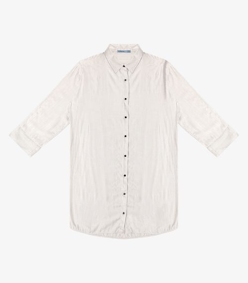 Vestido Chemise Feminino Com Botões Endless Bege