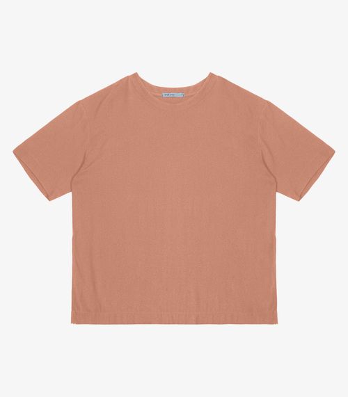 Blusa Feminina Manga Curta Endless Marrom