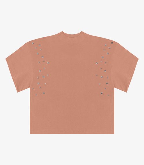 T- Shirt Feminina Gola Alta em Malhão Endless Marrom