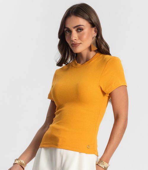 Blusa Feminina Em Ribana Endless Amarelo