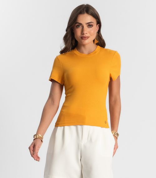 Blusa Feminina Em Ribana Endless Amarelo