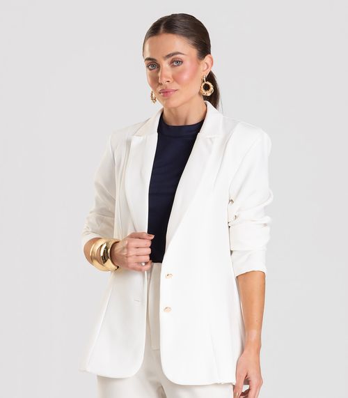 Blazer Alfaiataria Ferminino Endless Bege