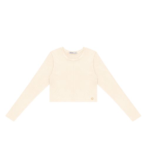 Blusa Feminina Manga Longa Endless Bege