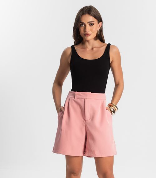 Bermuda Feminina Alfaiataria Endless Rosa