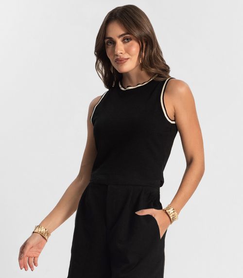 Conjunto Feminino Regata Com Shorts Endless Preto