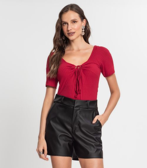 Blusa Feminina Com Amarração Endless Vermelho