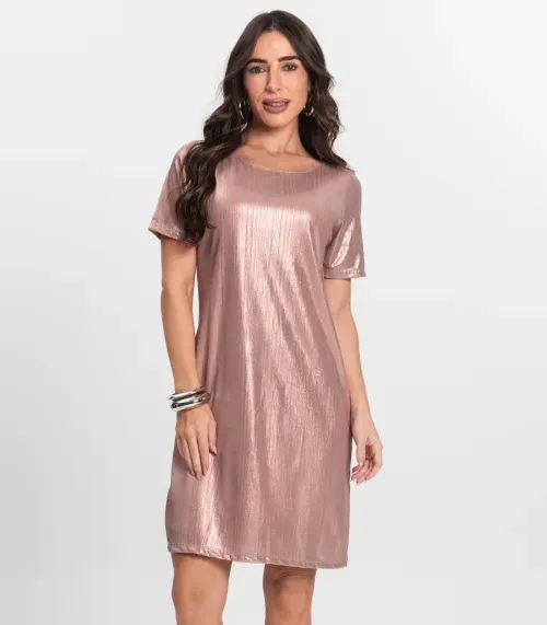 Vestido Feminino Metalizado Endless Unica