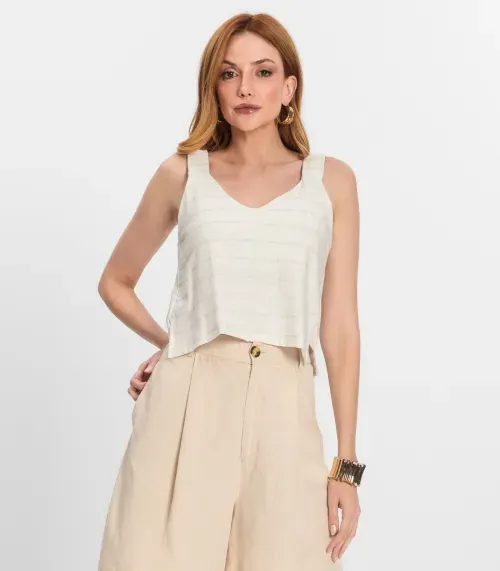 Regata Feminina Listrada Endless Bege