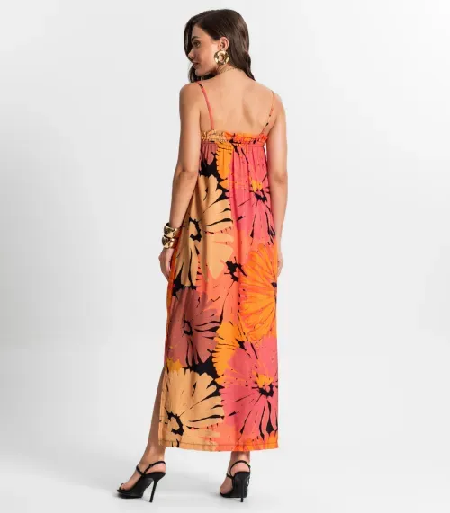 Vestido Midi De Alça Endless Preto