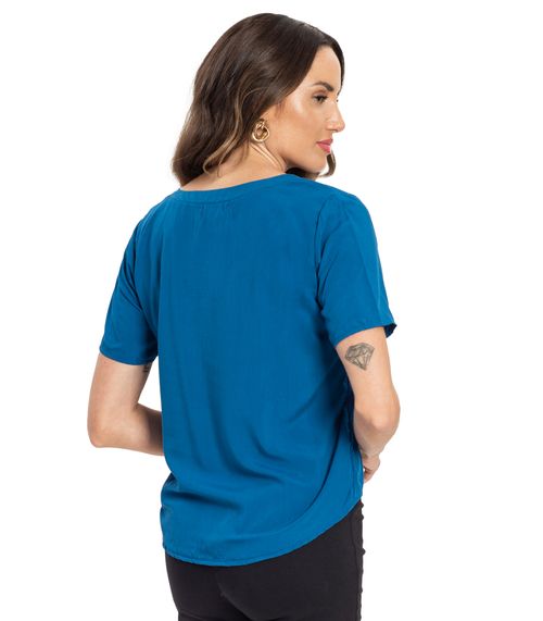 Blusa Feminina Viscose Endless Azul