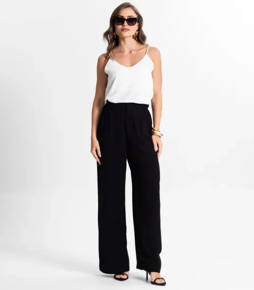 Calça Pantalona Feminina Endless Preto