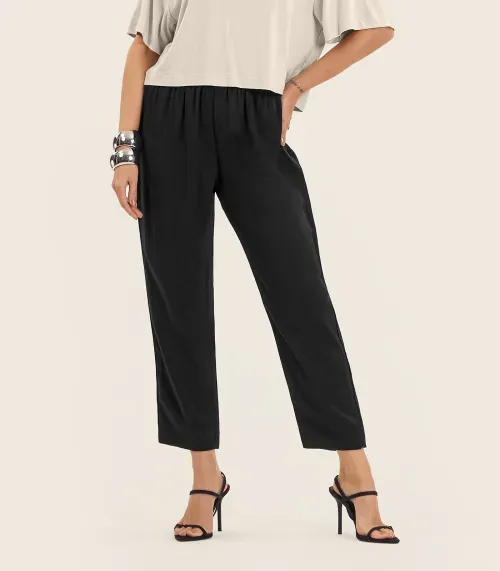 Calça Feminina Em Alfaiataria Endless Preto