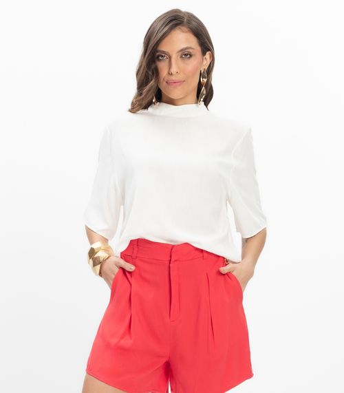 Blusa Viscose Slub Feminina Endless Bege