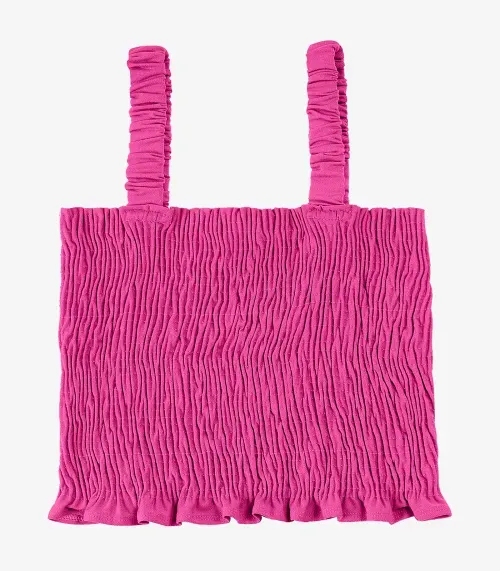 Regata Cropped Feminina Em Lastex Endless Rosa